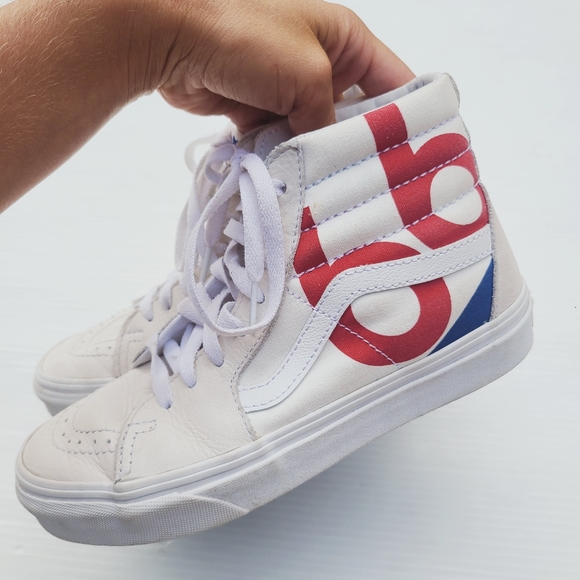 VANS Old Skool Route 66 rainbow sk8 high white sneakers - Picture 8 of 13